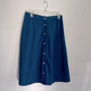 TravelSmith nylon button down midi skirt Size Medium